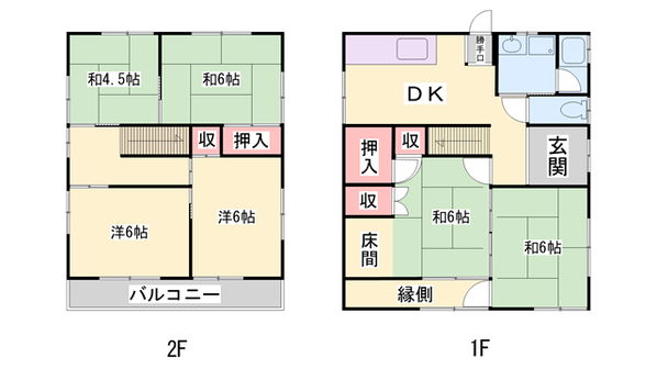 神子岡前2丁目戸建の物件間取画像